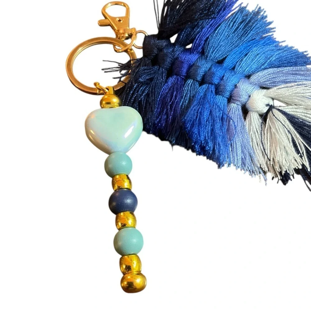 Boho Blue Detachable Keychain